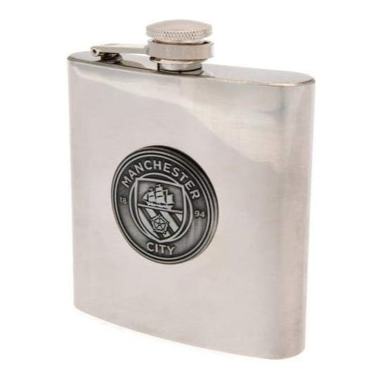 manchester city fc hip flask